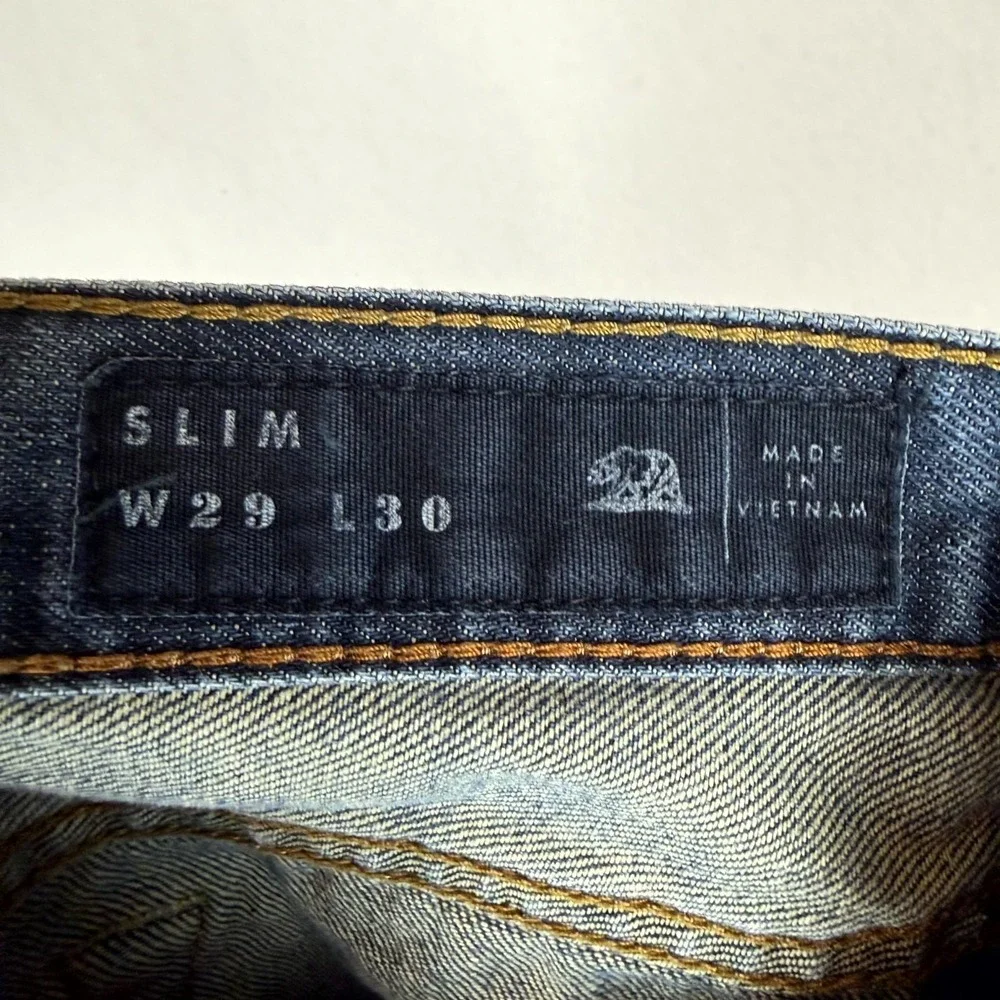 Bullhead Denim Co. Jeans Men 29x30 Blue Cotton Medium Wash Mid Rise Straight Leg